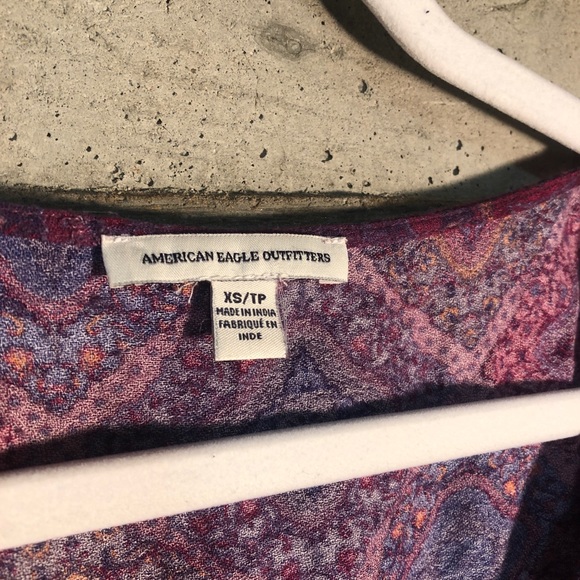 American eagle outfitters romper purple Paisley XS - Picture 2 of 5